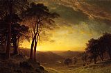 Albert Bierstadt Canvas Paintings - Sacramento River Valley